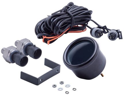 AP68-Dual Luchtvering Gauge Air Ride Luchtdrukmeter Psi Blauwe Led Met 2 Stuks Elektrische Sensoren