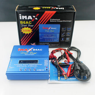 APBLP iMAX B6 AC B6AC 80W 6A Dual RC Balance Acculader Lipo Lipo Nimh Nicd Batterij Met Digitale lcd-scherm UK