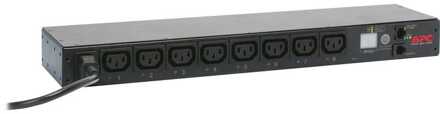APC Rack PDU, Switched, 0U/1U, 10A, 230V, (8x) C13, C14 stekker