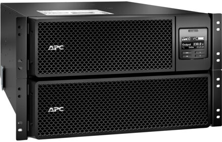 APC Smart-UPS On-Line 10KVA noodstroomvoeding 6x C13, 4x C19, hardwire 1 fase uitgang, rackmountable, Embedded NMC