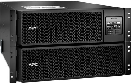 APC Smart-UPS On-Line 8000VA noodstroomvoeding 6x C13, 4x C19, hardwire 1 fase uitgang, rackmountable, Embedded NMC