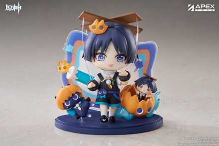 Apex Genshin Impact You Ye Qi Xiang Series Chibi Chara PVC Statue Wanderer 10 cm