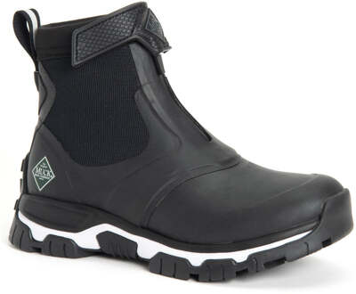 Apex Mid Zip Rubberen Zwarte/Witte Regenlaarzen Zwart/wit