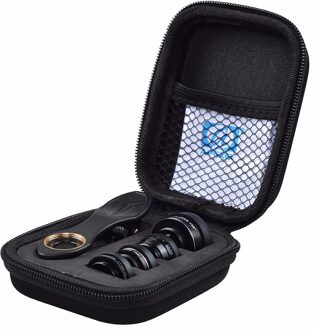 Apexel 5 In 1 Hd Camera Lens Kit Fisheye Lens + 0.63x Groothoek + 15x Macro Lens + 2X telelens + Cpl Lens Voor Iphone Samsung Htc