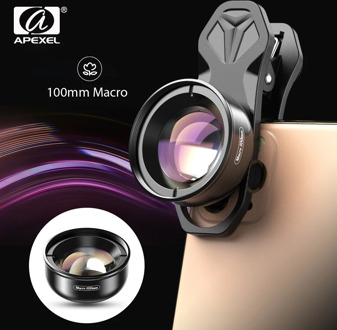 APEXEL camera phone lens 100mm macro lens 4K HD super macro lenses+CPL+star filter for iPhonex xs max Samsung s9 all smartphone
