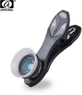 APEXEL Phone Lens 2 In 1 Clip-On 12 X Macro + 24 X Super Macro Lens kit For Iphone 7/6s / 6s Plus ios android smartphones 24XM