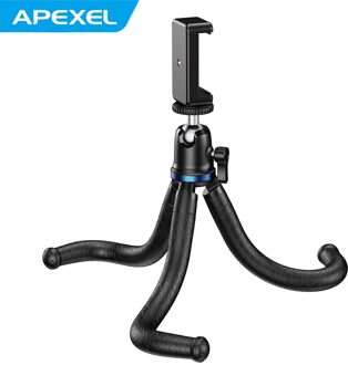 Apexel Vlogging Statief Uitschuifbare Flexibele Octopus Statief Reizen + Telefoon Houder Voor Smartphone Dslr Camera Voor Gopro Actie Camera
