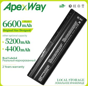 Apexway 11.1 V Laptop Batterij Voor Hp Pavilion DV6000 DV2000 DV6700 DV6100 DV6500 DV2700 Presario C700 A900 V3000 HSTNN-IB42 4400 MAh