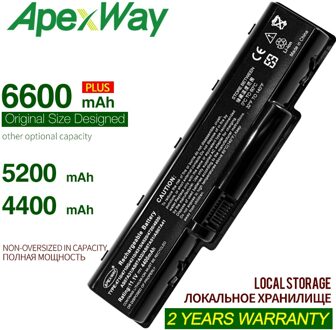 Apexway Laptop Batterij As07a31 As07a51 Voor Acer Acer Aspire 5542G Acer 5740G Аккумулятор AS07A32 AS07A41 AS07A42 BT.00603.036 4400 MAh