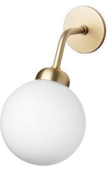 Apiales Bedrade Wandlamp - Messing - Opaal Goud