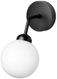Apiales Wandlamp - Zwart - Opaal