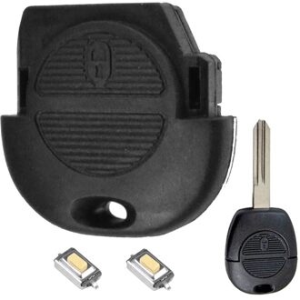 Apktnka Sleutel Vervanging Remote Shell Case Voor Nissan Micra Almera Primera X-Trail Patrol Maxima Vanette Reparatie Kit Met schakelaar