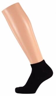 Apollo 10 Paar zwarte dames sneakersokken/enkelsokken maat 36-41 - 36/41