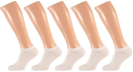 Apollo 15x Paar witte heren sneakersokken/enkelsokken maat 41-46