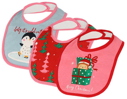 Apollo Baby kerstsokken + slabbetje set kerst print Veelkleurig - One size