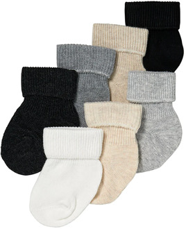 Apollo Baby sokken basic sokjes jongens & meisjes giftbox 7-pack Print / Multi - 68/80