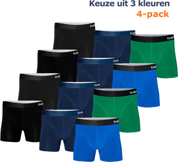 Apollo Boxershorts Heren Bamboo Basic Blue / Green 4-pack-S Blue/Green - S