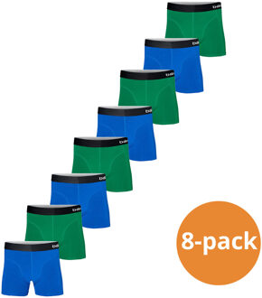 Apollo Boxershorts Heren Bamboo Basic Blue / Green 8-pack-L