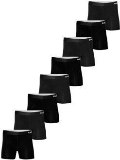 Apollo Boxershorts Heren Bamboo Basic Zwart 8-pack-S - S