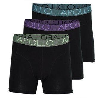 Apollo Boxershorts Heren Multi Black 3-pack-S - S