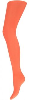 Apollo Carnaval verkleed panty voor dames - fluor oranje - 60 denier - microfibre - kousen