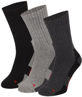 Apollo Dames / heren thermo sokken unisex 3-pack Grijs - 35-38