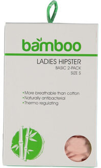 Apollo Dames hipster rood / roze bamboe 2-pack Veelkleurig - L