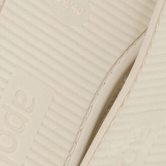 Apollo Dames instap pantoffel vilt off-white Wit - 39-40