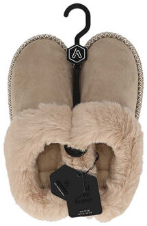 Apollo Dames instap pantoffels teddy wit - 37-38