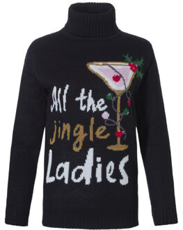 Apollo Dames kersttrui coltrui all the jingle ladies Zwart - XL