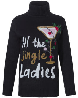 Apollo Dames kersttrui coltrui all the jingle ladies Zwart