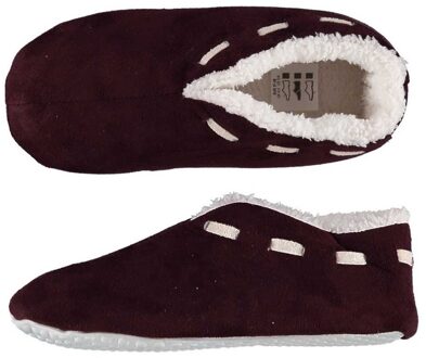 Apollo Dames Spaanse sloffen/pantoffels - wijn rood - maat 39/40