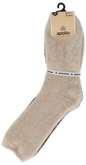 Apollo Dames wollen bedsokken Beige - One size