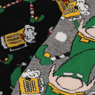 Apollo Foute kerstsokken heren 2-pack kerstelf Veelkleurig - 41-46