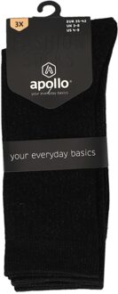 Apollo Glitter Socks 3-pack Zwart - 35-42