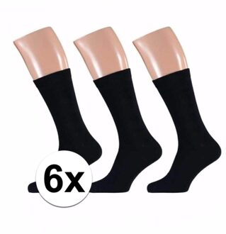 Apollo Grote maten herensokken - zwart - maat 47/50 - 6x paar