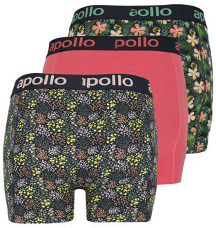 Apollo Heren boxershorts print 3-pack multi color Veelkleurig - XL
