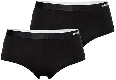 Apollo Hipsters Dames Bamboo Basic Zwart 2-pack-S - S