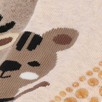 Apollo Huissokken meisjes kind 4-pack dierenprint antislip Veelkleurig - 27-30