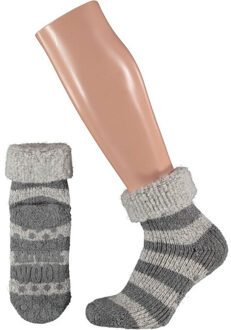 Apollo Huissokken - met wol - maat en 39-42 - maat 35-38 Grijs