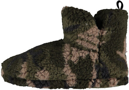 Apollo Jongens hoge pantoffels/sloffen army groen maat 31-32 - 31/32