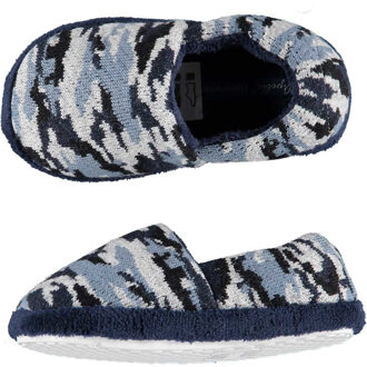 Apollo Jongens Instap Slippers/pantoffels Army Blauw Maat 27-28 - Sloffen - Kinderen