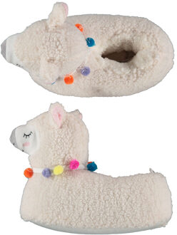Apollo Kinder sloffen alpaca / lama - dieren pantoffels - beige - maat 27-28 - 27/28
