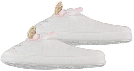 Apollo kindersloffen eenhoorn - wit - maat 35-36 - meiden sloffen - 35/36