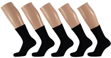 Apollo Kindersokken - 10x Paar - zwart - basic sokken - bundel sokken