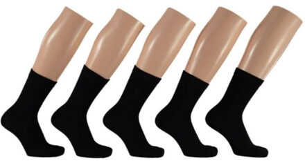 Apollo Kindersokken - 10x Paar - zwart - basic sokken - bundel sokken