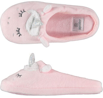 Apollo Meisjes instap slippers/pantoffels eenhoorn roze maat 33-34 - Sloffen - volwassenen