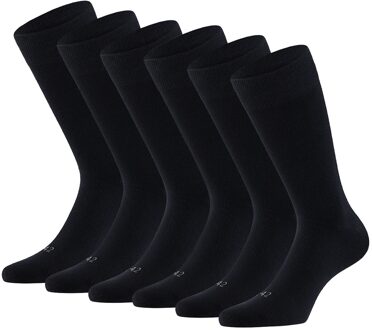 Apollo Merinowollen Sokken 6-pack Zwart-39/42 - 39/42