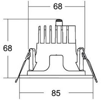 Apollo Micro, glad, rond, DALI, 3.000 K, zilver