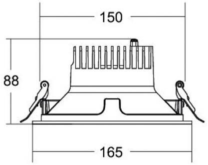 Apollo Midi, gladde reflectorlamp, rond, 3.500 K, wit
